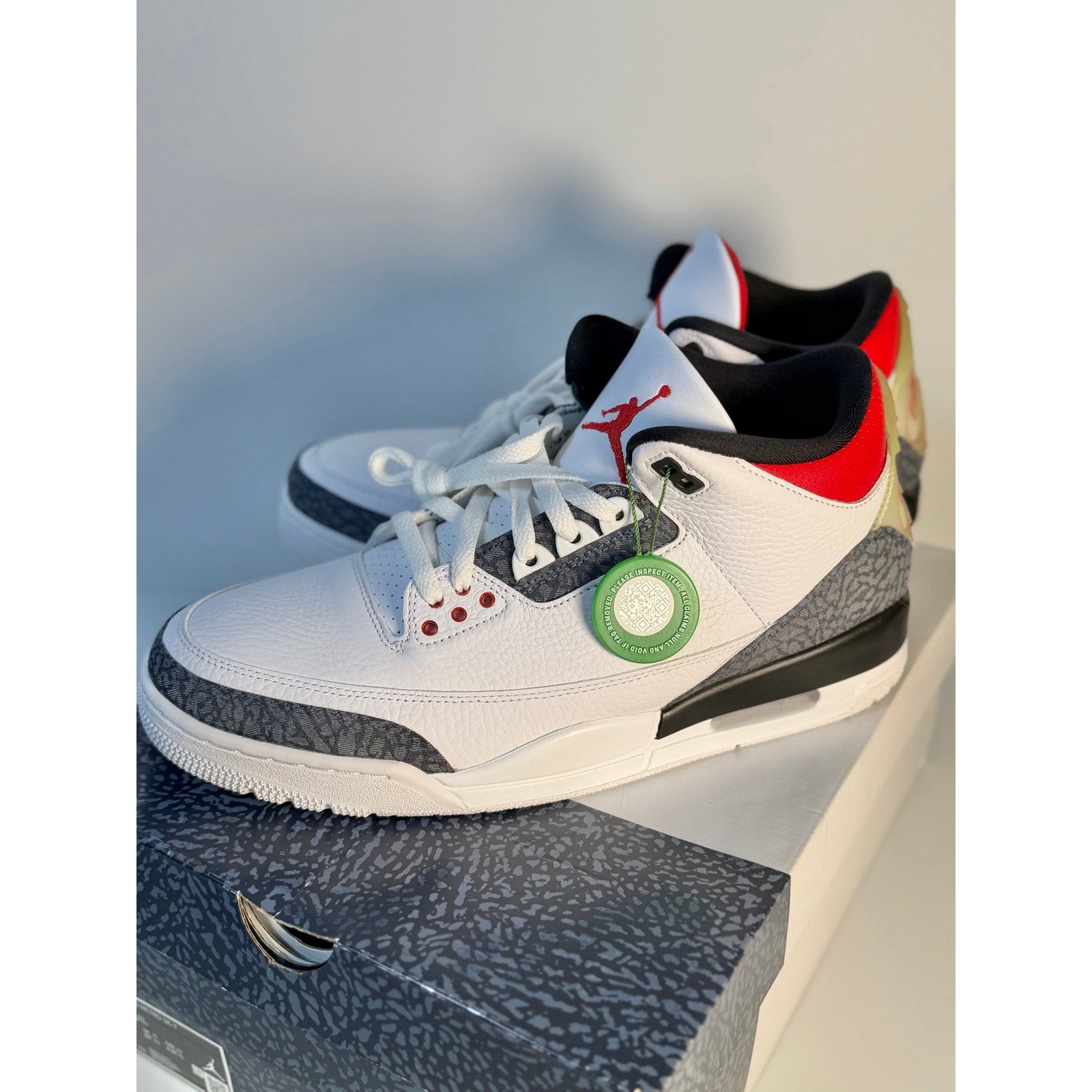 Air Jordan 3 Retro White Cement Reimagined Men's US 11 Sneakers
