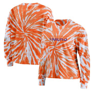 WEAR by Erin Andrews Clemson Tigers Long Sleeve T-Shirt – Women’s 2XL – Orange Tie-Dye