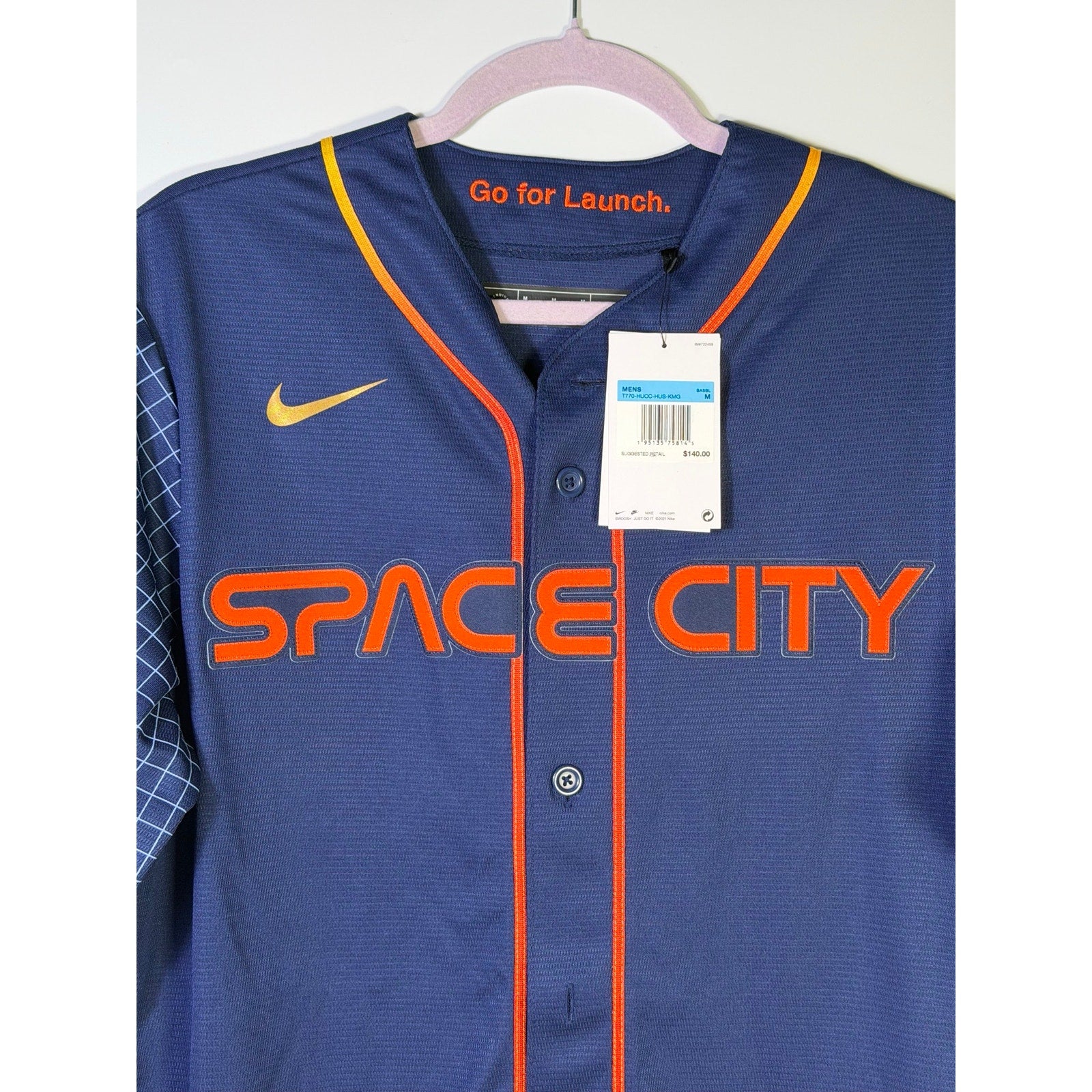 Nike Houston Astros Space City Connect MLB Jersey Navy Men’s Size M NWT