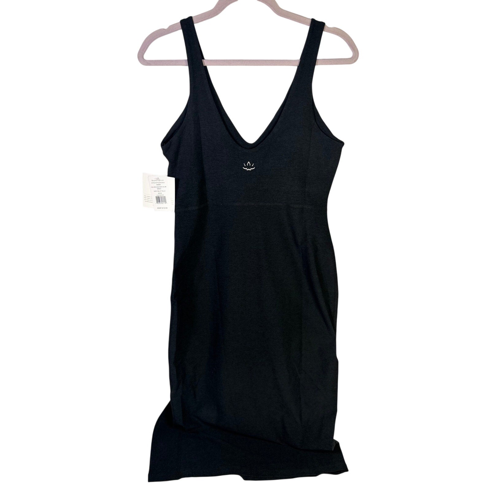 Beyond Yoga Spacedye Inspire Midi Dress Women’s Size Medium Black