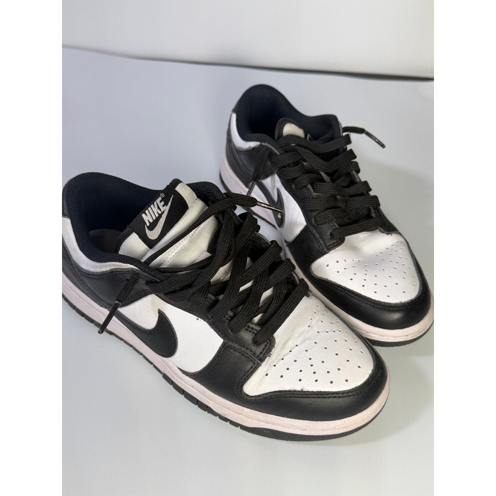 Nike Dunk Low Panda Black White Sneakers Youth Size 5Y DD1503-101 Shoes