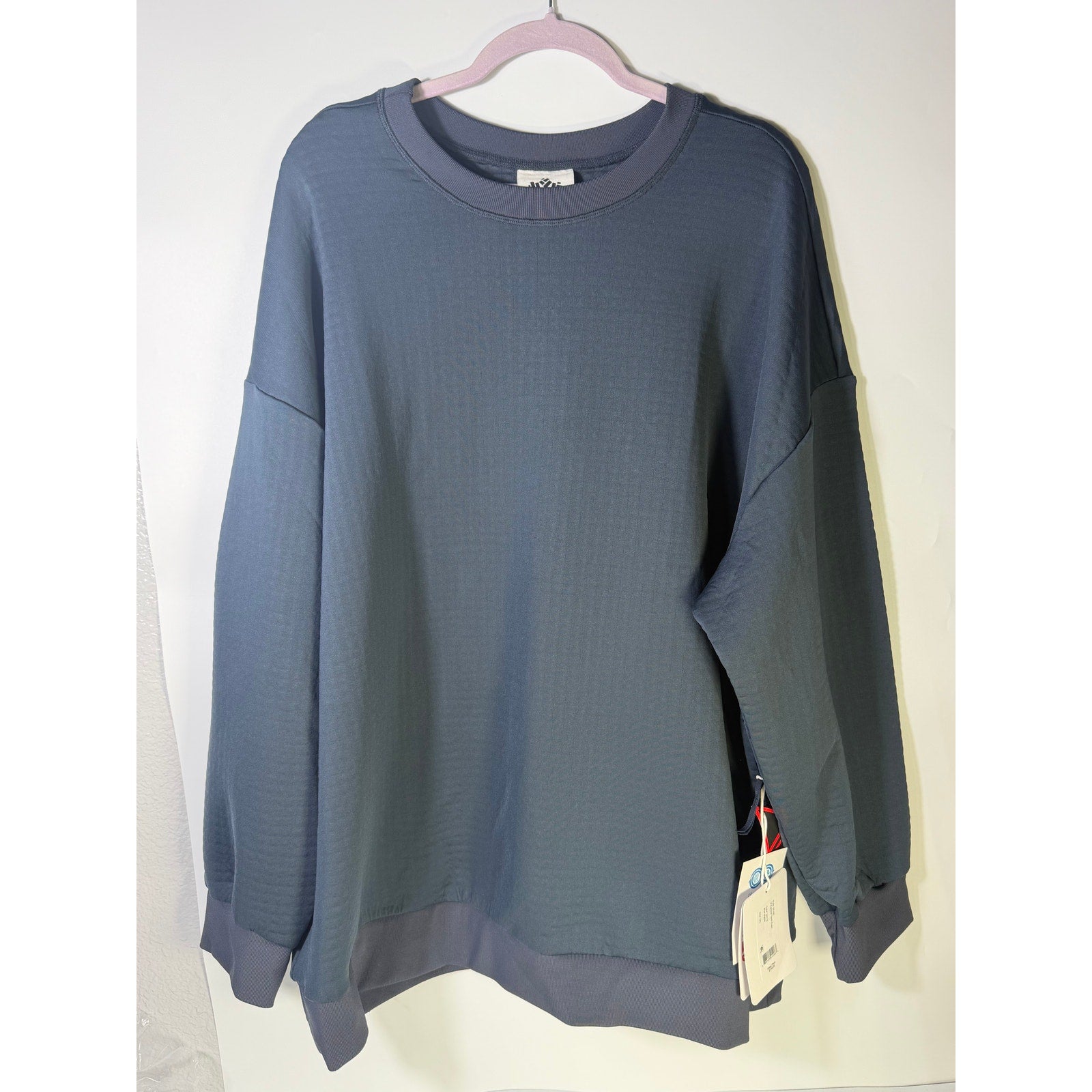 Obermeyer Explorer Tech Crew Pullover Sweatshirt Women's 2XL Blue Nights NWT