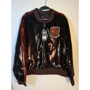 The Wild Collective Cleveland Browns Sequin Ombre Bomber Jacket – Women's XL – NWT