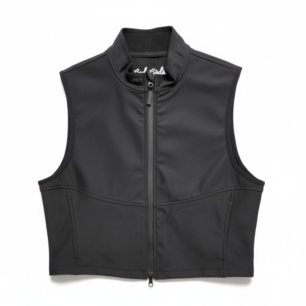 Bad Birdie Women’s Softshell Golf Vest Medium | Mild Crop Mock Neck NWT