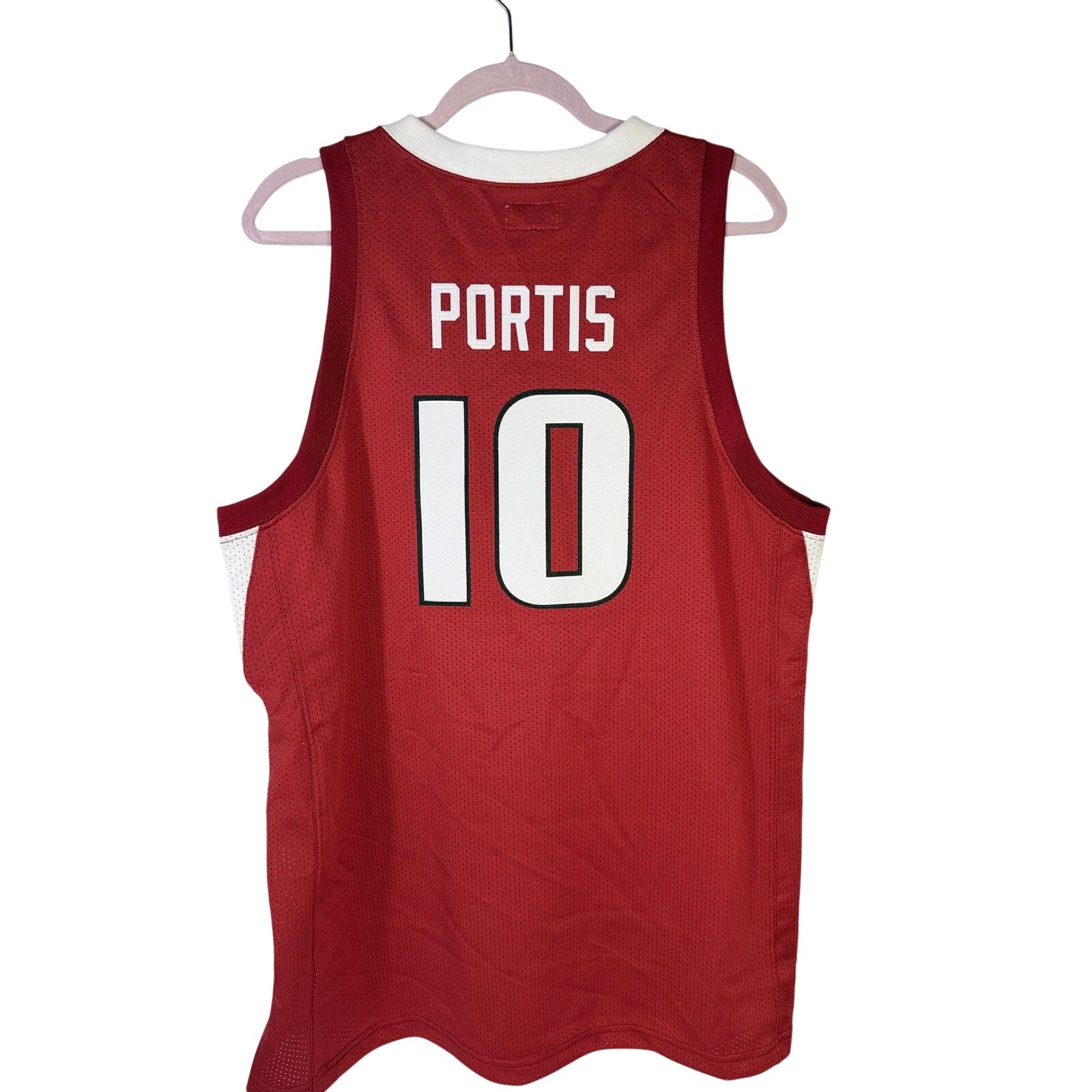 Retro Brand Arkansas Razorbacks #10 Basketball Jersey Red Men's Large NWT