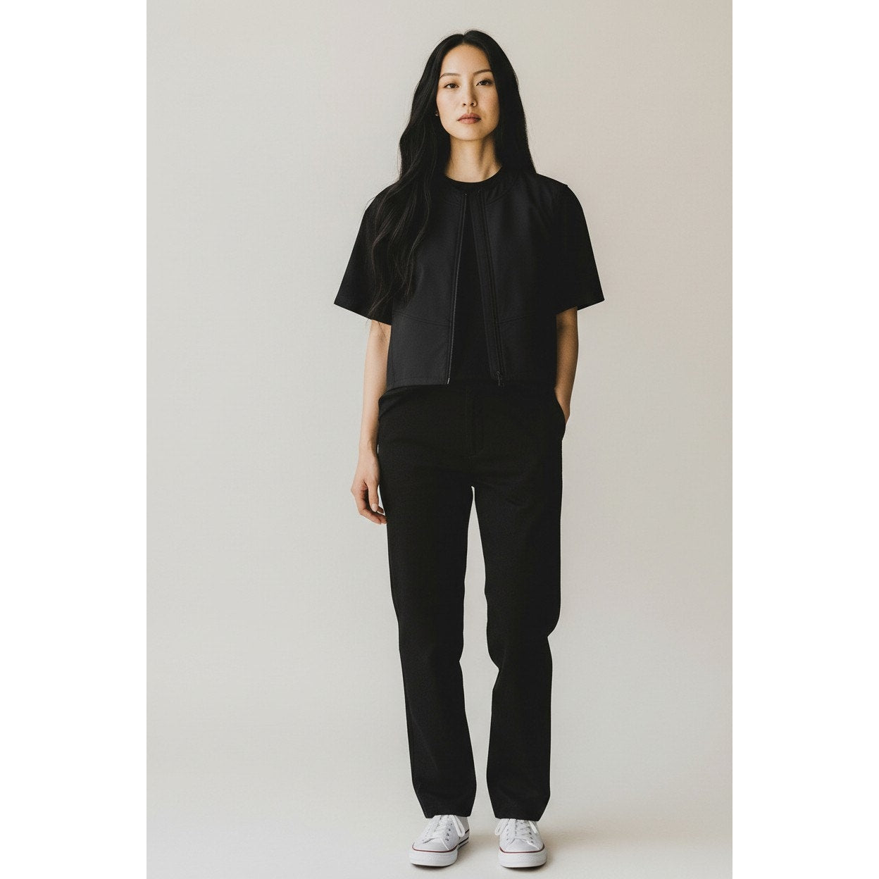 Bad Birdie Women’s Softshell Golf Vest Medium | Mild Crop Mock Neck NWT