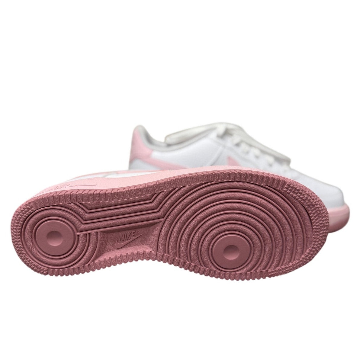 Nike Air Force 1 Low GS White Pink Big Kids Youth 6.5Y Sneakers Shoes