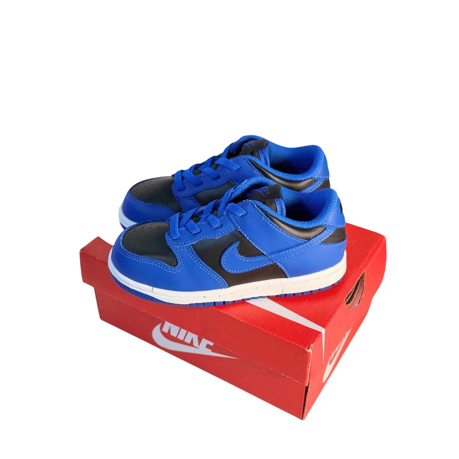 Nike Dunk Low GS Royal Blue Black Sneakers Kids Athletic Shoes