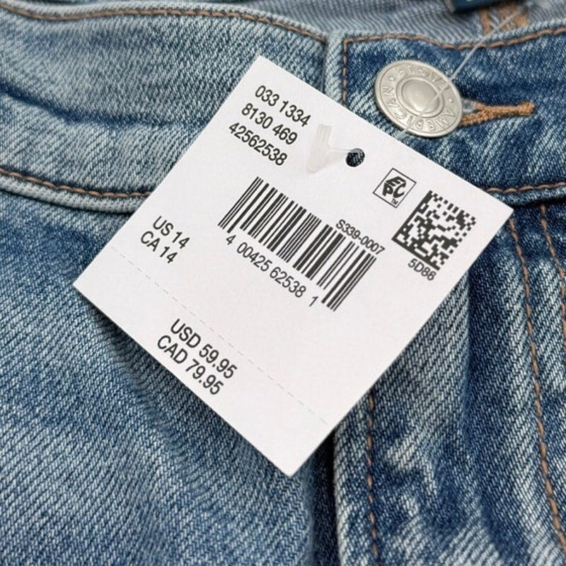 American Eagle Women’s Rigid Denim Jeans SIZE 14
