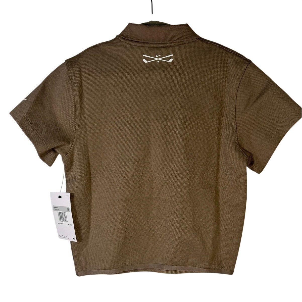 Nike Women’s Short-Sleeve Golf Polo Mink Brown Size XS