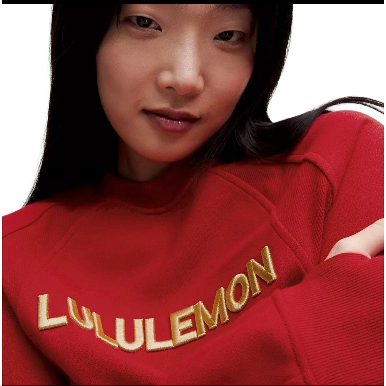 Lululemon Scuba Oversized Pullover New Year Crewneck Sweatshirt Dark Red M/L NWT