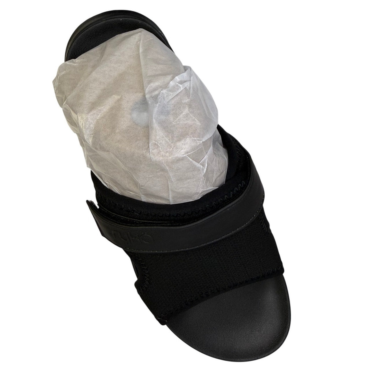 ryka Sandal J3090M1001 US 5M Brilliant Black Activ Foam NIB