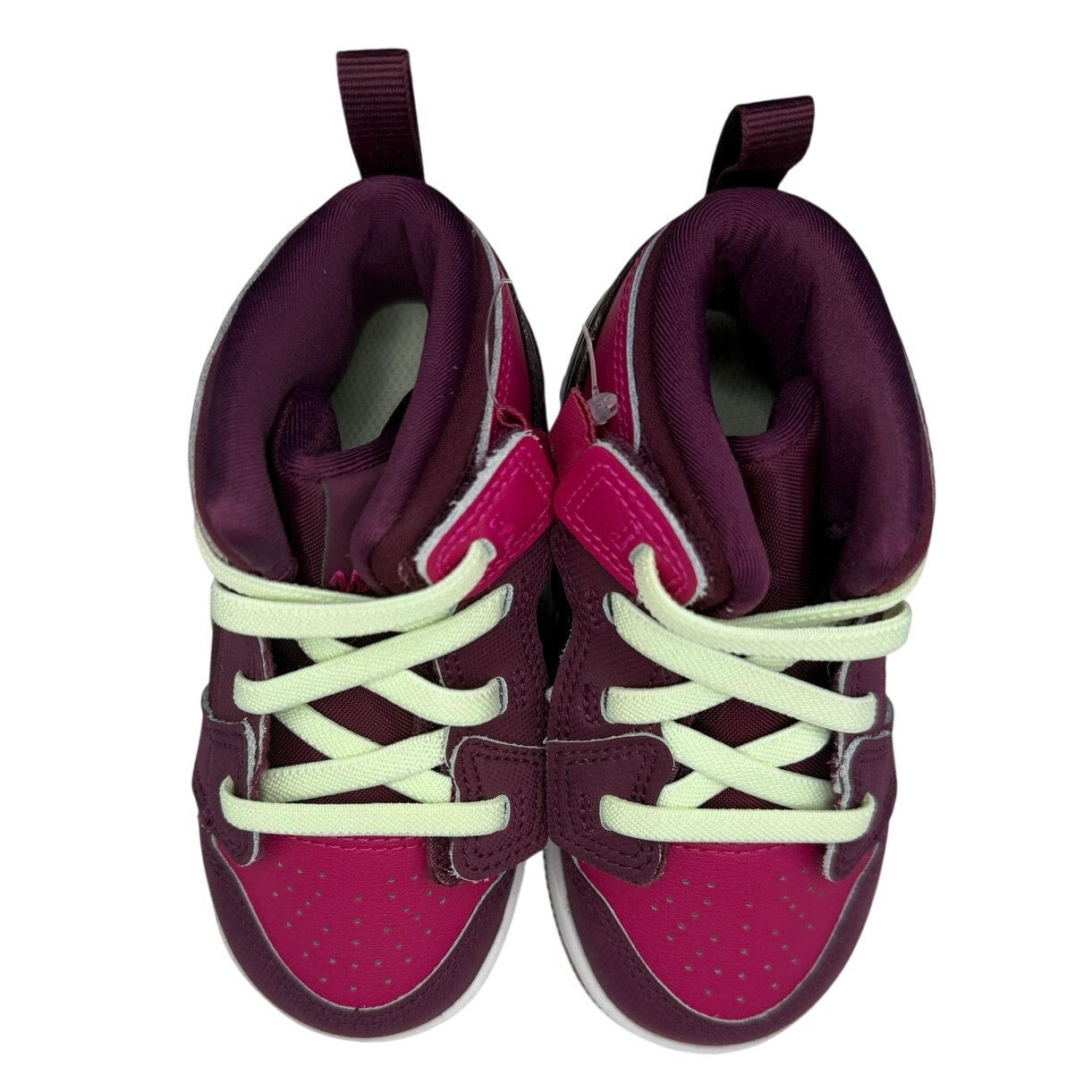 Jordan 1 Mid RM EasyOn (TD) – Toddler Size 7C – Bordeaux / Active Pink / White – FQ1283-600