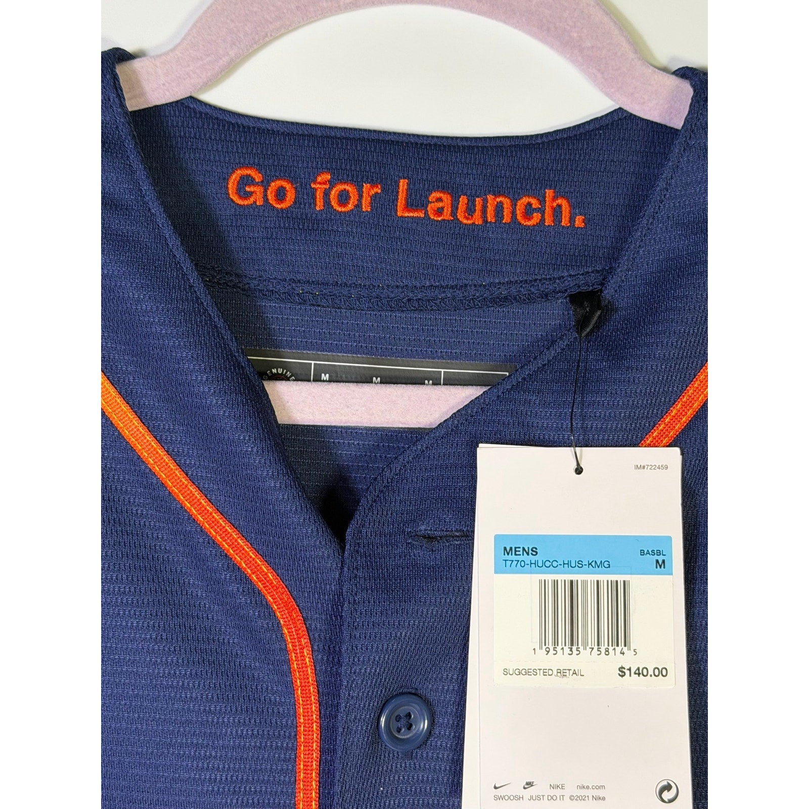 Nike Houston Astros Space City Connect MLB Jersey Navy Men’s Size M NWT