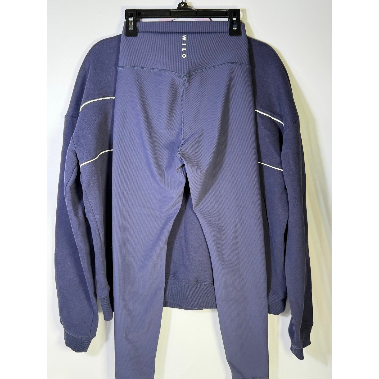 Wilo The Label Women’s 2PC Sweatshirt Leggings Set Navy Size S NWT