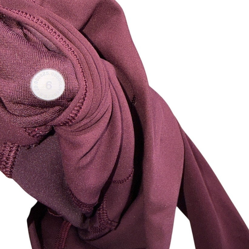 Lululemon Women’s Burgundy High-Rise Flared Yoga Pants Size 6