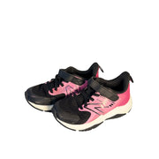 New Balance Kids Running Shoes Black Pink Hook & Loop Sneakers Size 11 US