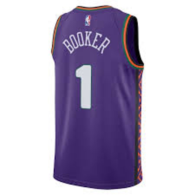 Nike Phoenix Suns Devin Booker #1 The Valley Youth Jersey Purple Size L 14/16