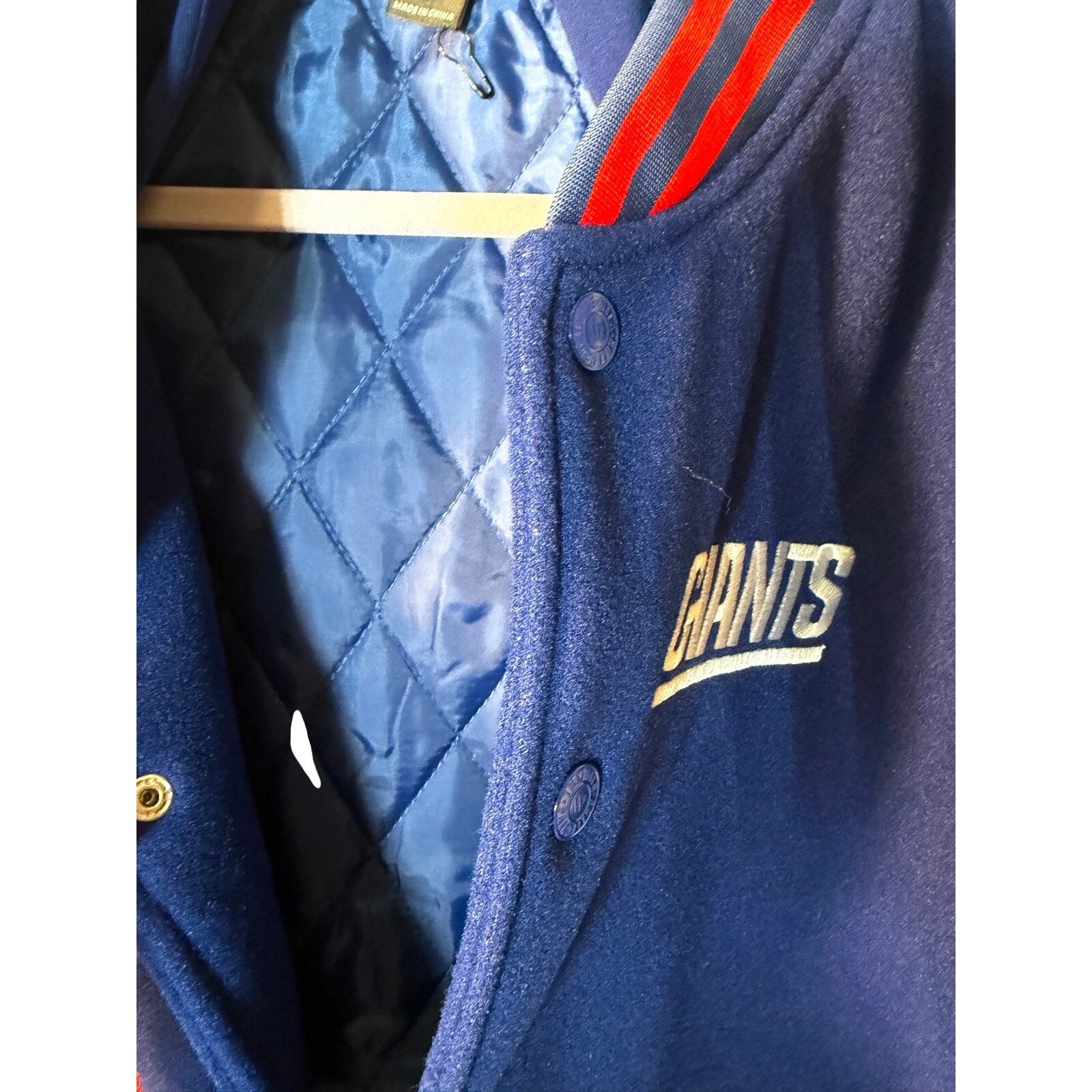 New York Giants Varsity Jacket – Men’s Medium