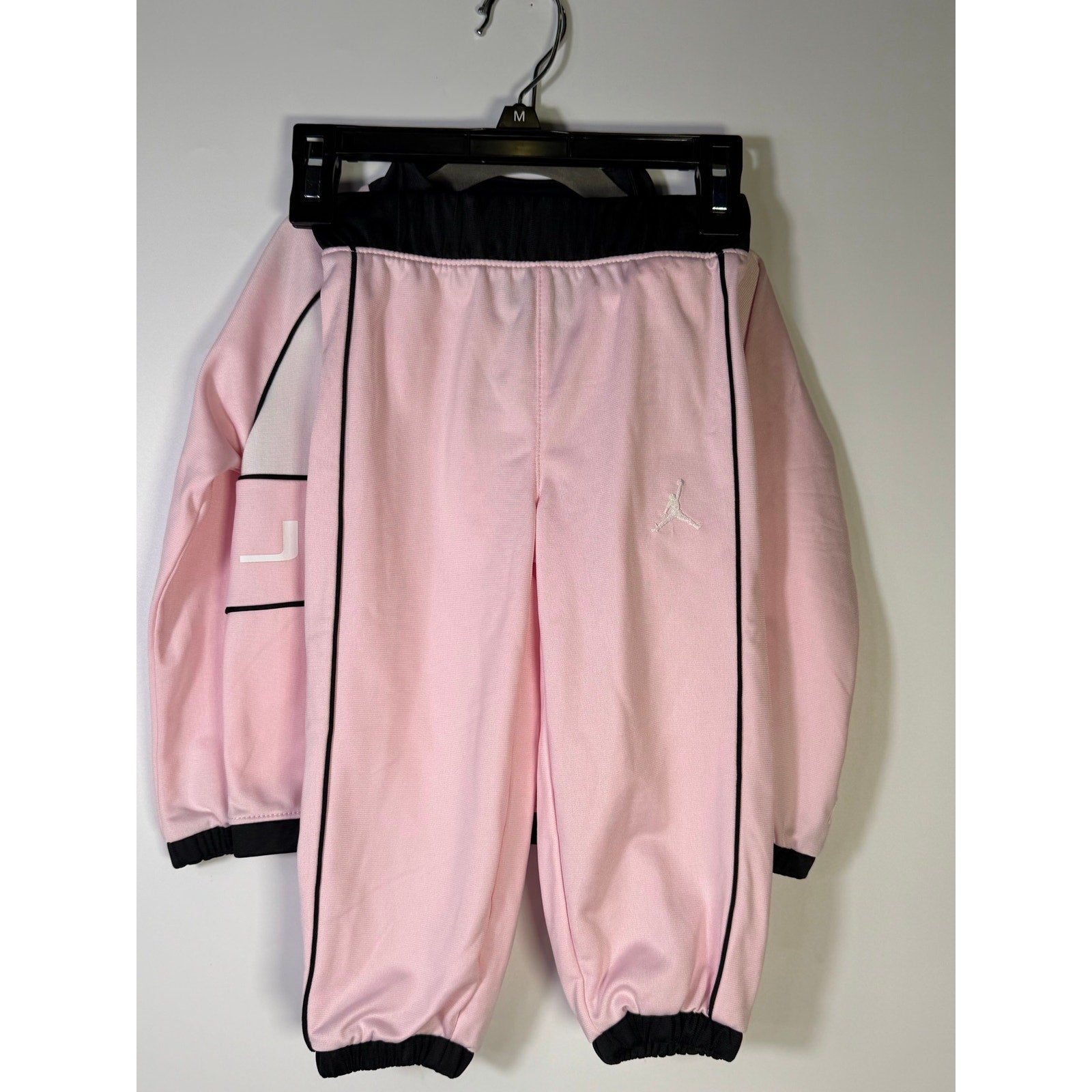 Jordan Toddler Girls 2-Piece Track Jacket Pants Set Pink Black Size 2T NWT