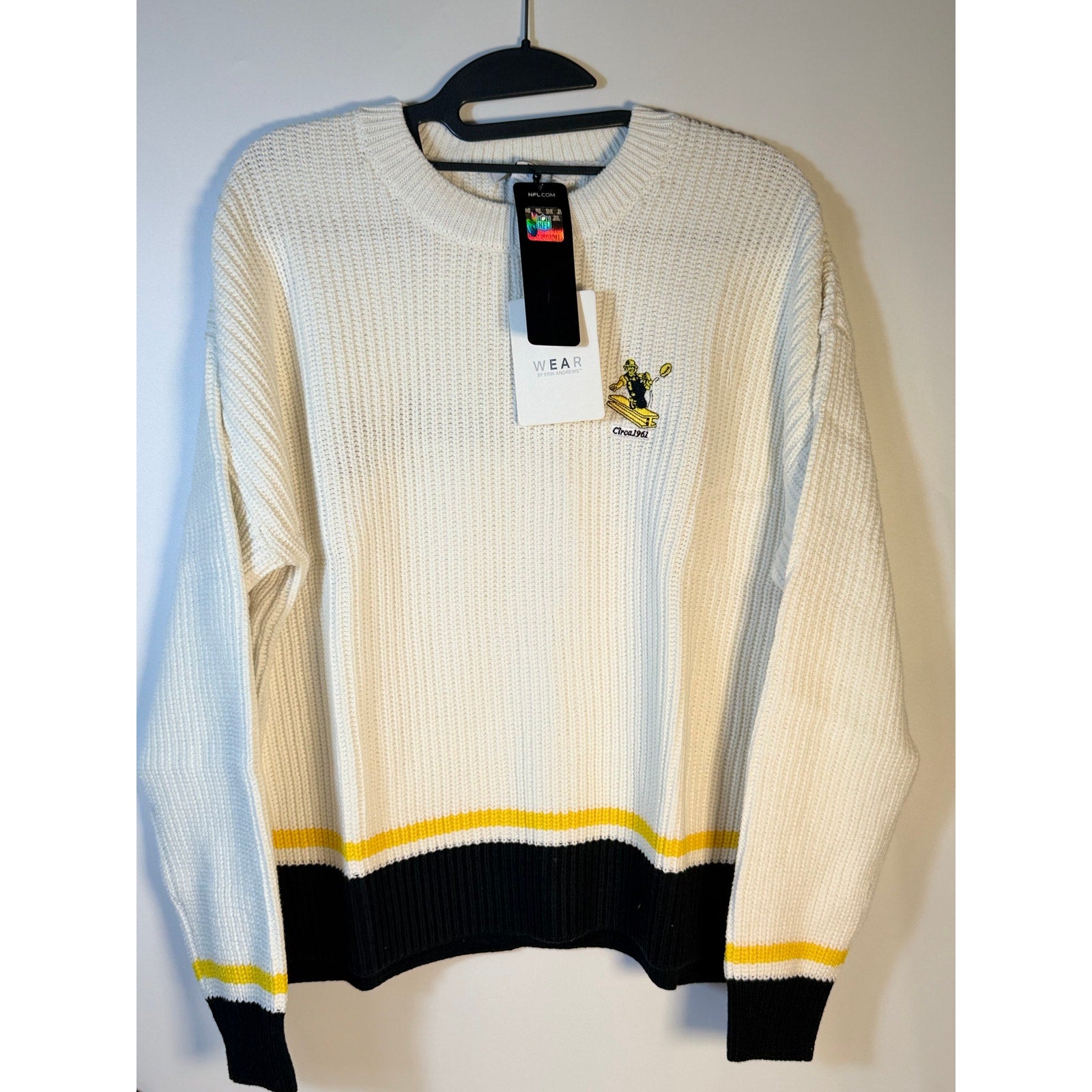 WEAR by Erin Andrews Pittsburgh Steelers Knit Sweater – Women's M/M – NWT
