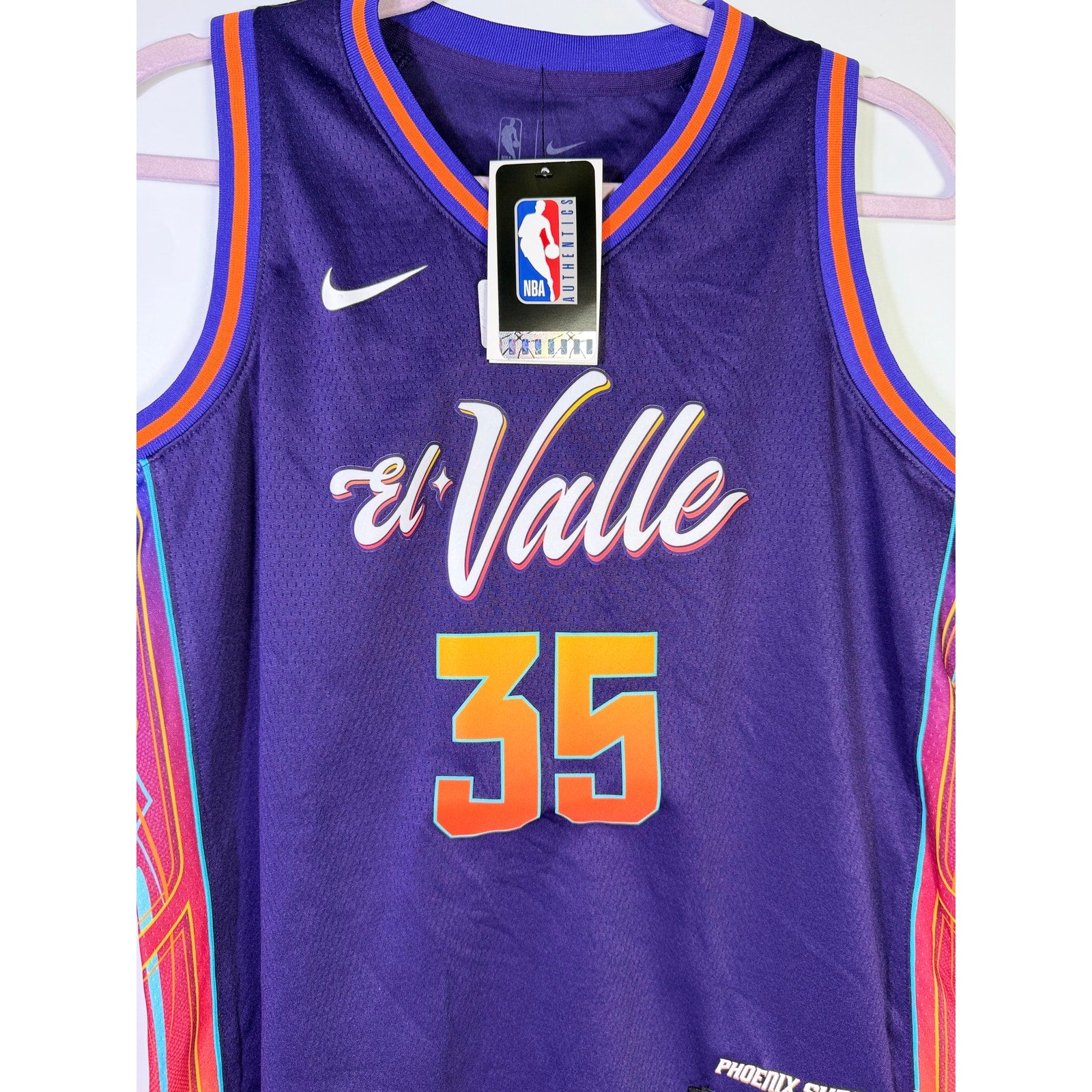 Nike Phoenix Suns Kevin Durant #35 El Valle City Edition Jersey Men's L NWT