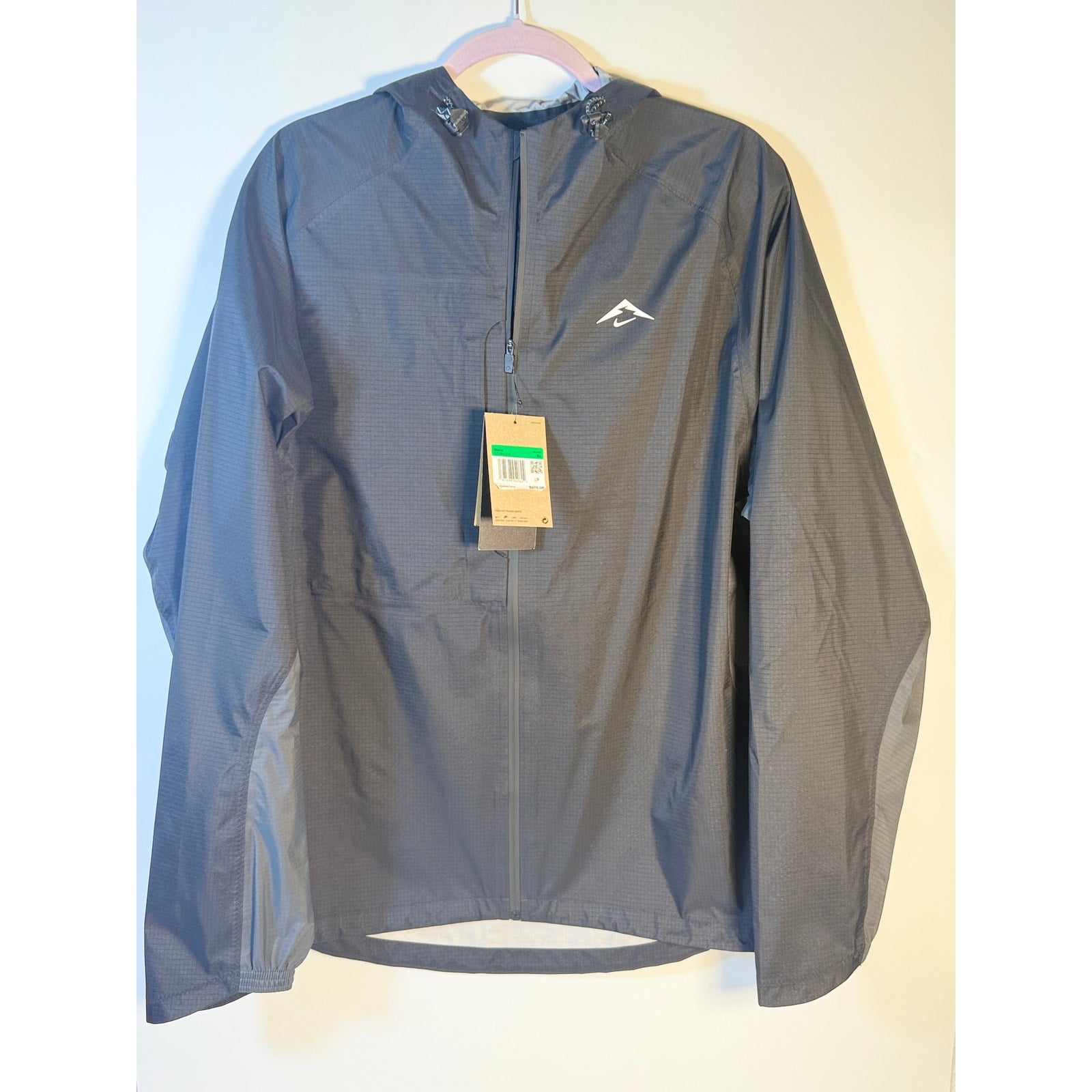 Nike Running Windrunner Hooded Jacket Men's XL Gray Full Zip FZ1084-010 NWT
