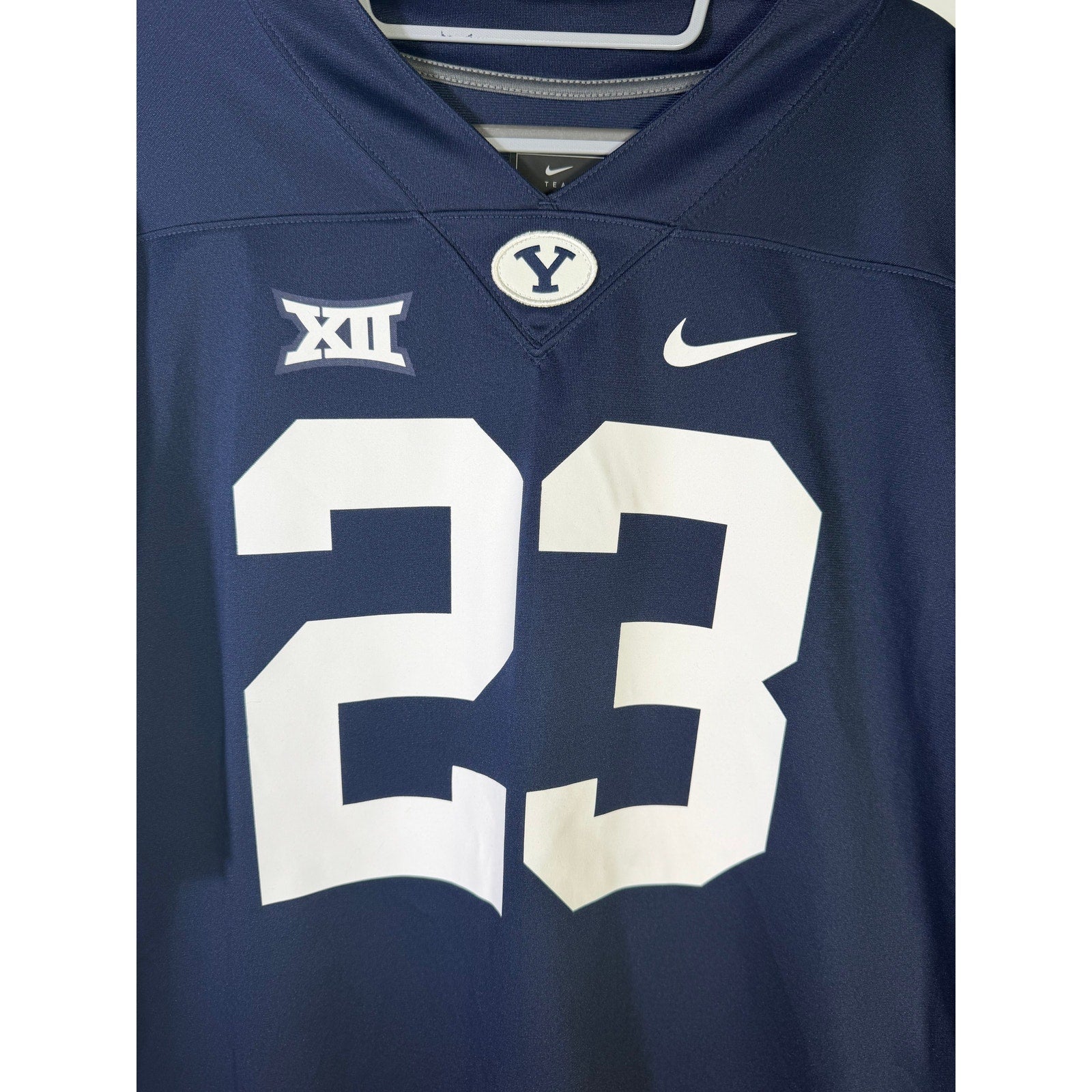 Nike BYU Cougars #23 Replica Football Jersey Men's Large Navy NWT