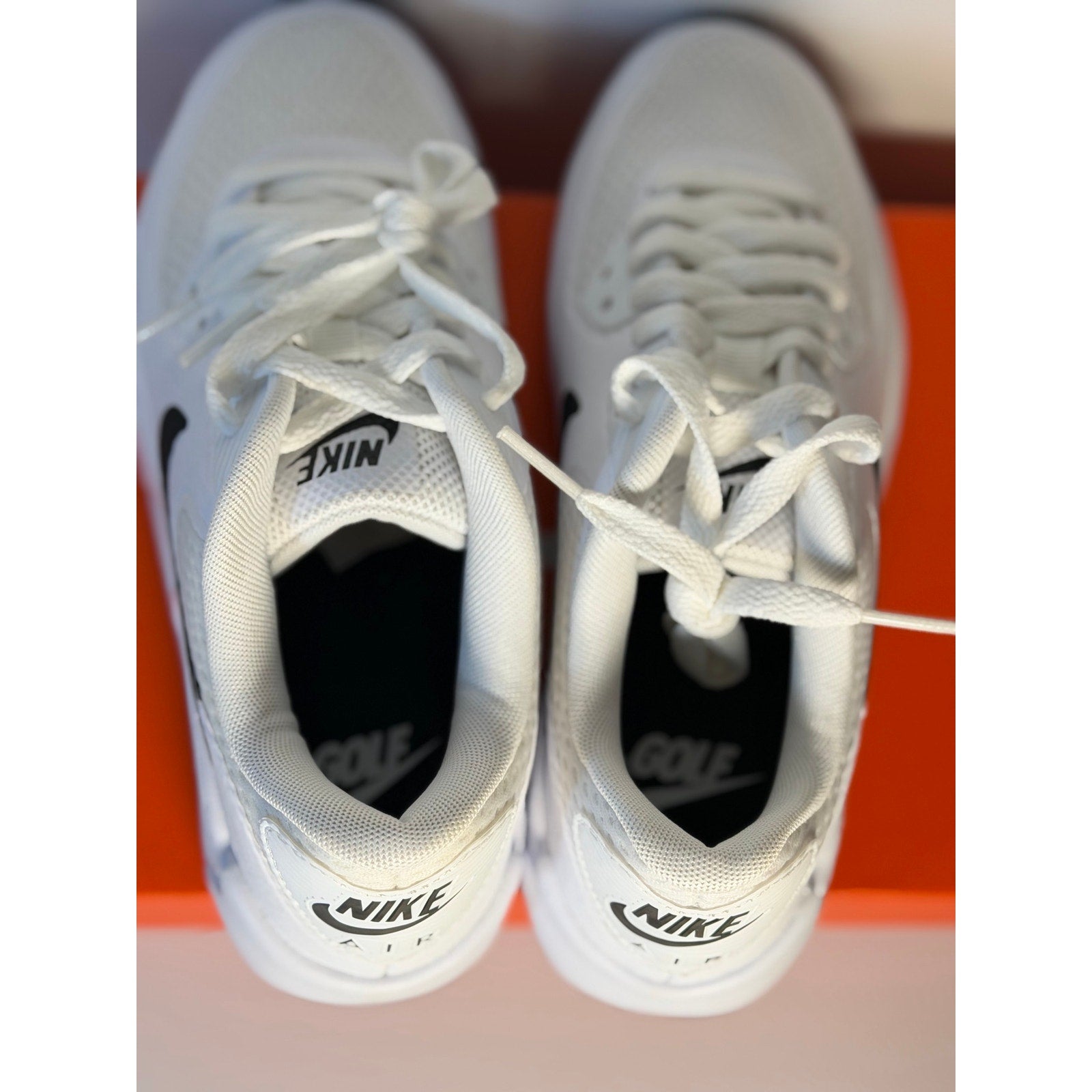 Nike Air Max 90 G Golf Shoes White Black Men’s 4 Women’s 5.5