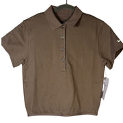 Nike Women’s Short-Sleeve Golf Polo Mink Brown Size XS