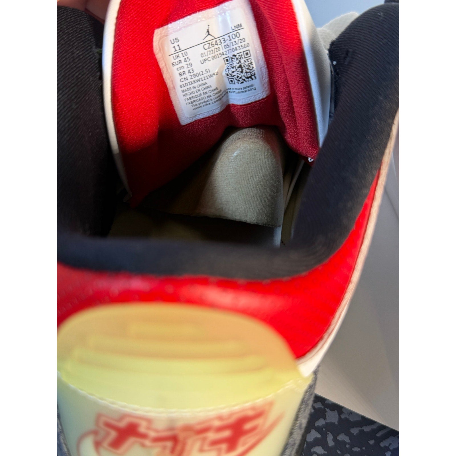 Air Jordan 3 Retro White Cement Reimagined Men's US 11 Sneakers