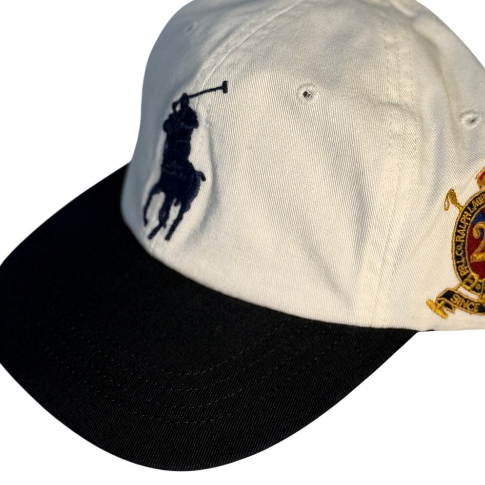 Polo Ralph Lauren 20th Anniversary Big Pony Baseball Cap Hat White Adjustable NWT