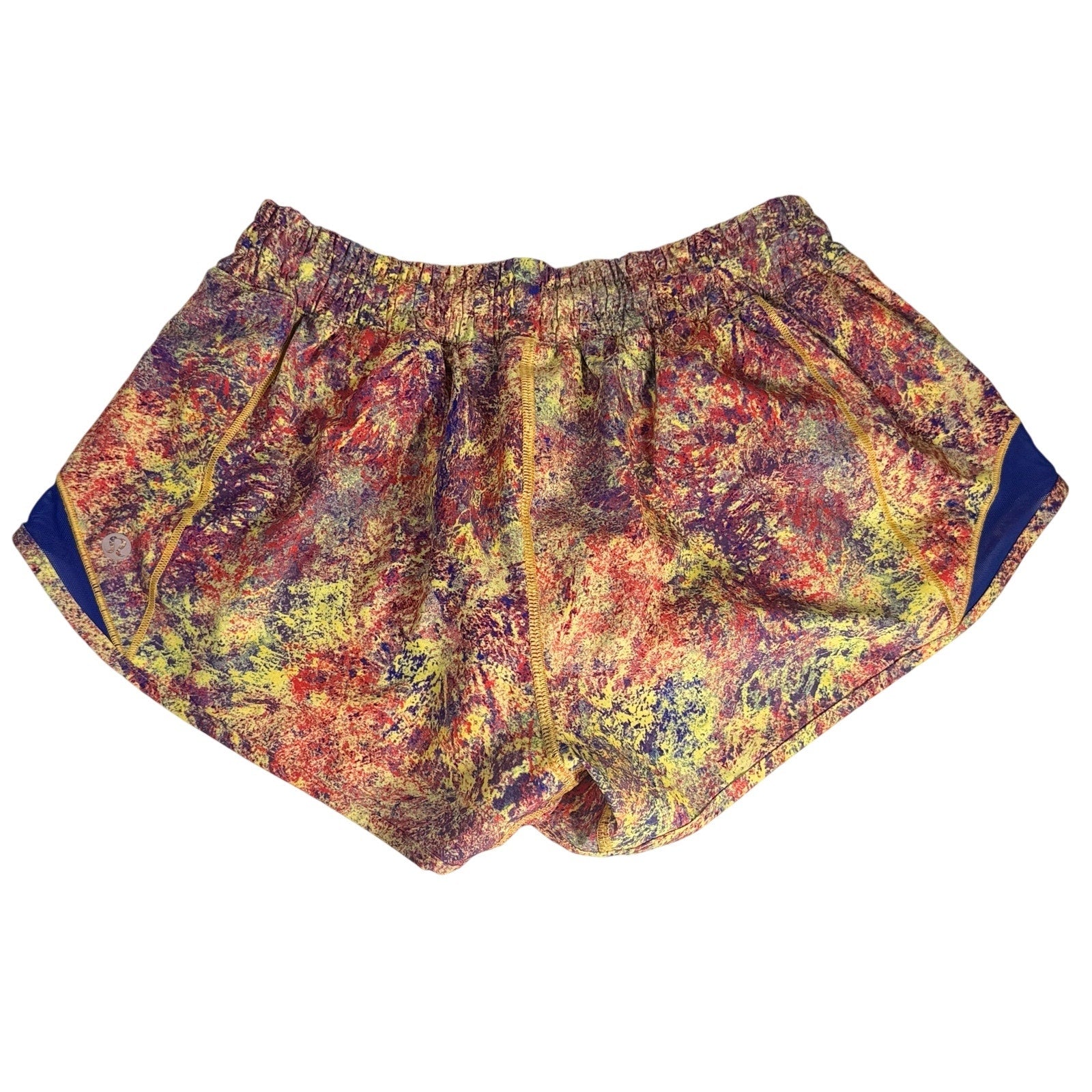 Lululemon Women’s Printed Running Shorts Multicolor Navy Size 6