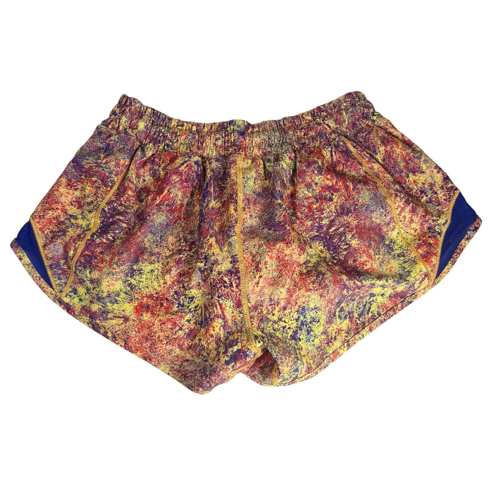 Lululemon Women’s Printed Running Shorts Multicolor Navy Size 6