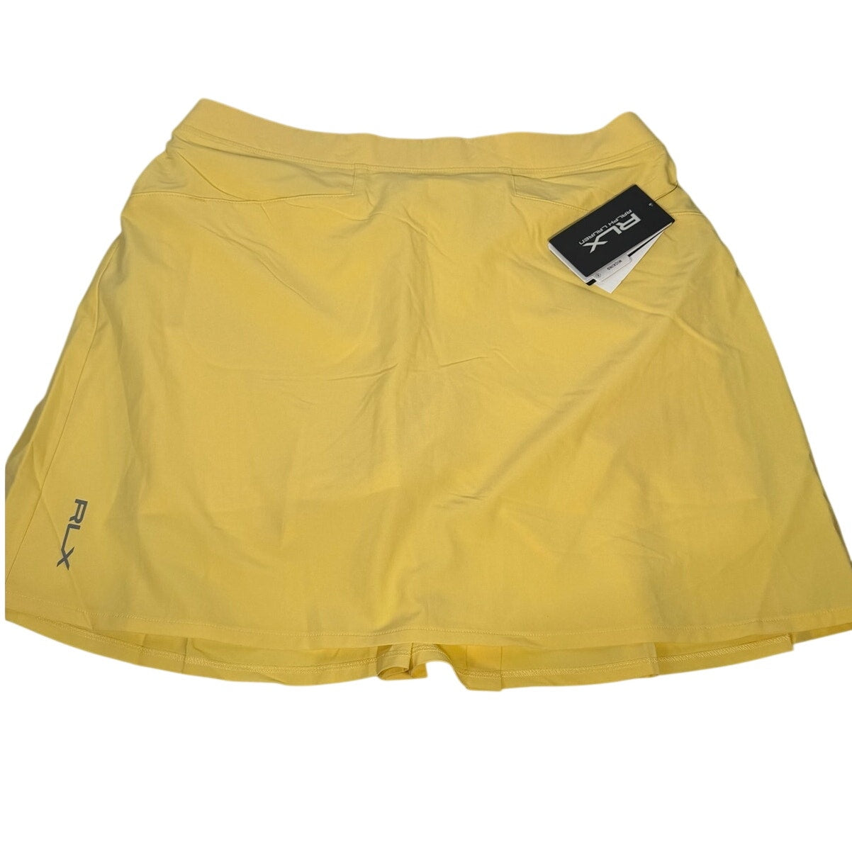 Ralph Lauren RLX Women’s Yellow Pleated Golf Skort Size M New With Tags