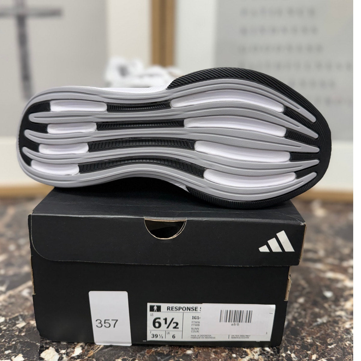 Adidas Response Super Running Shoes – White / Black / Halo Silver – Women’s Size 7.5