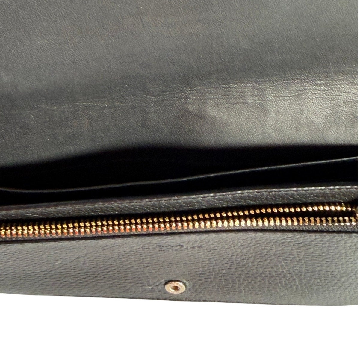 Coach Women’s Black Leather Foldover Crossbody Wallet Bag Adjustable Strap