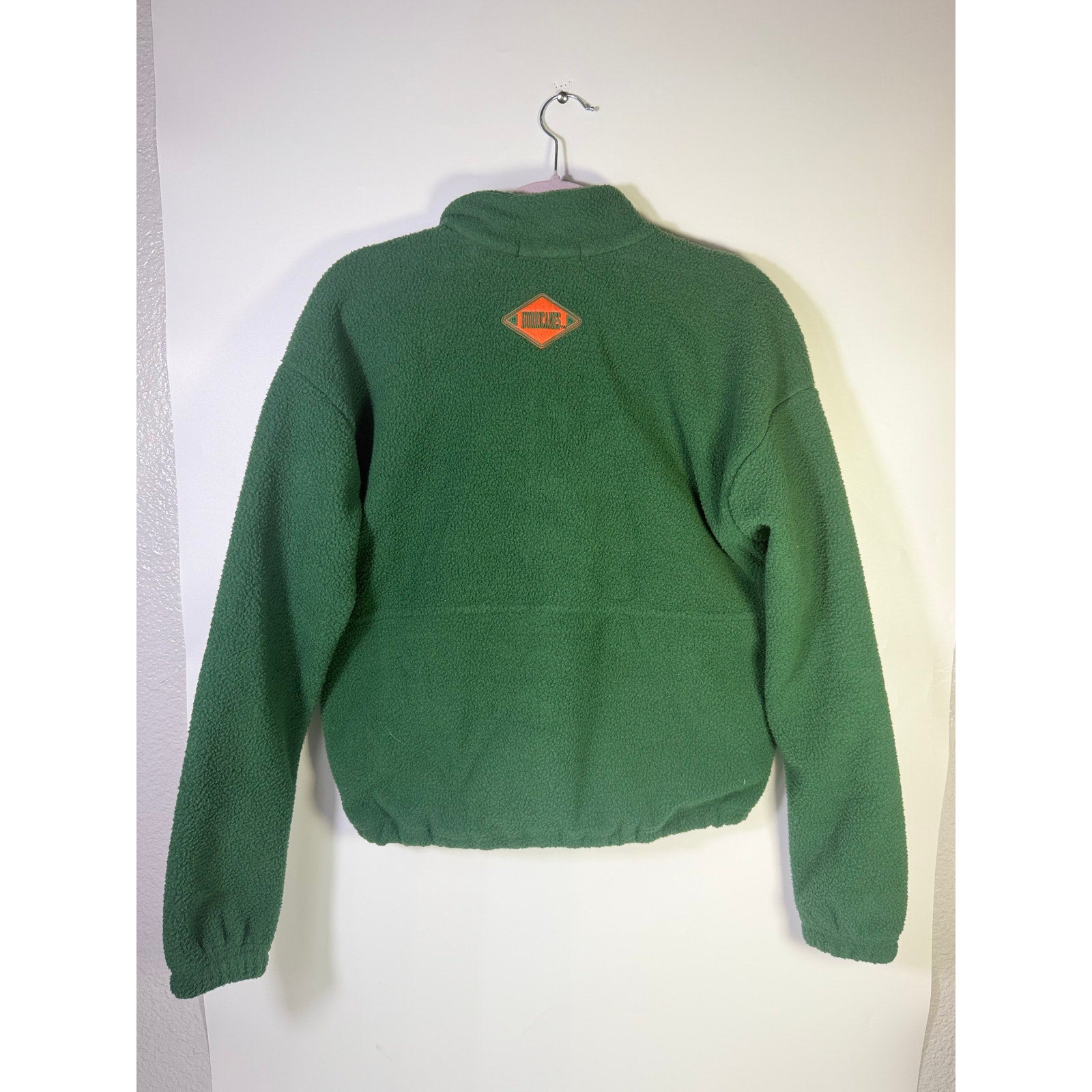 WEAR by Erin Andrews Women’s Miami Hurricanes Quarter-Zip Fleece Green Size S