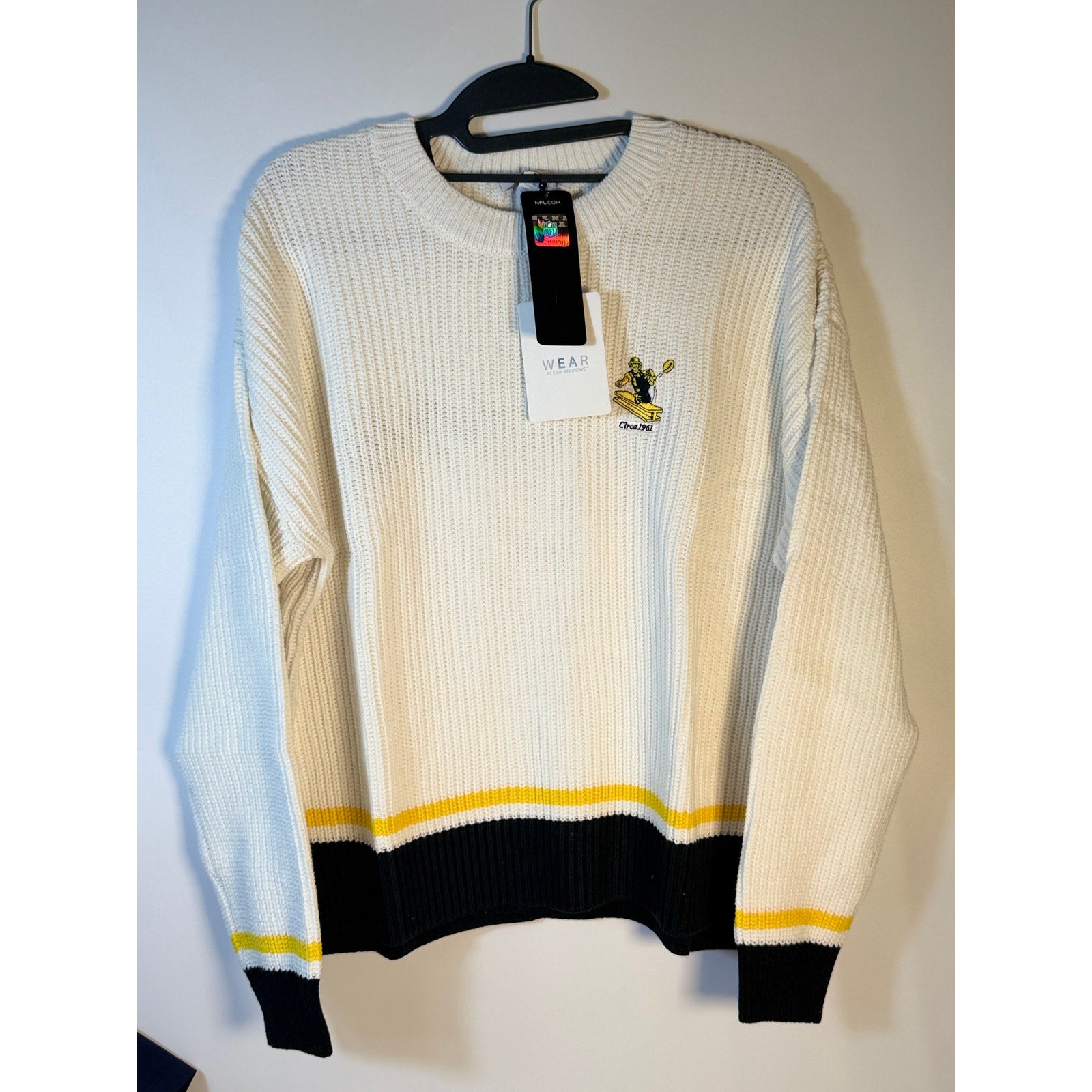 WEAR by Erin Andrews Pittsburgh Steelers Knit Sweater – Women's M/M – NWT