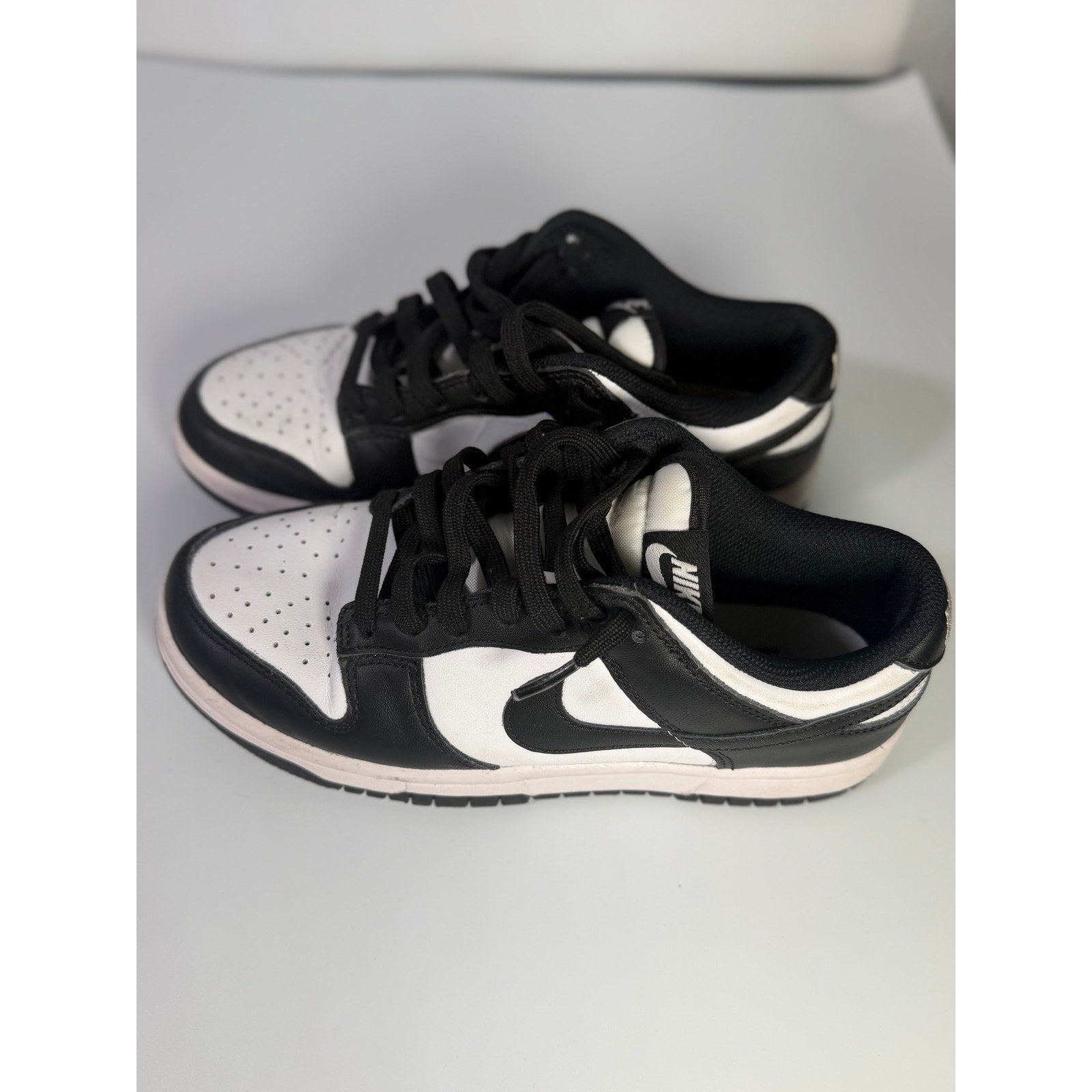 Nike Dunk Low Panda Black White Sneakers Youth Size 5Y DD1503-101 Shoes