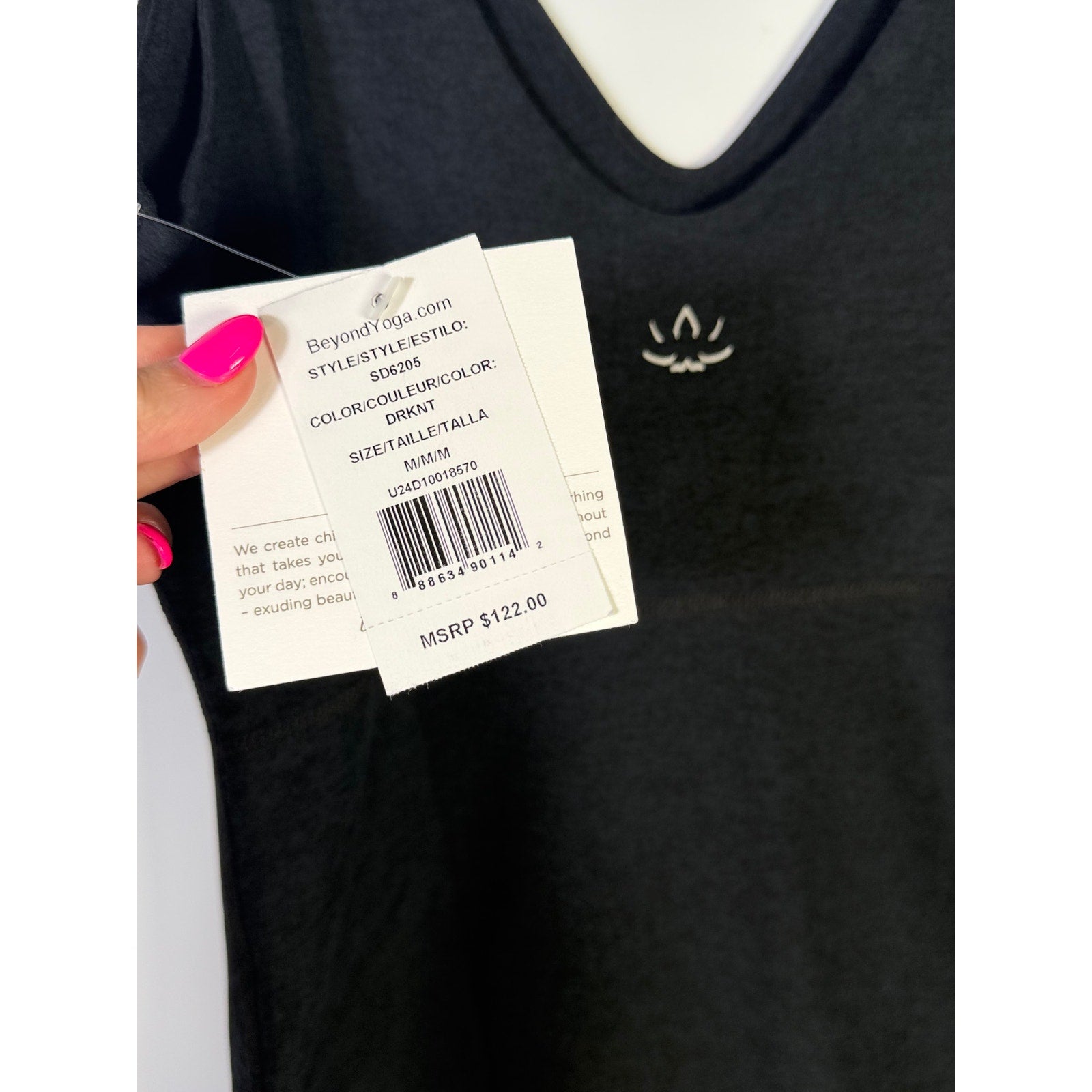Beyond Yoga Spacedye Inspire Midi Dress Women’s Size Medium Black