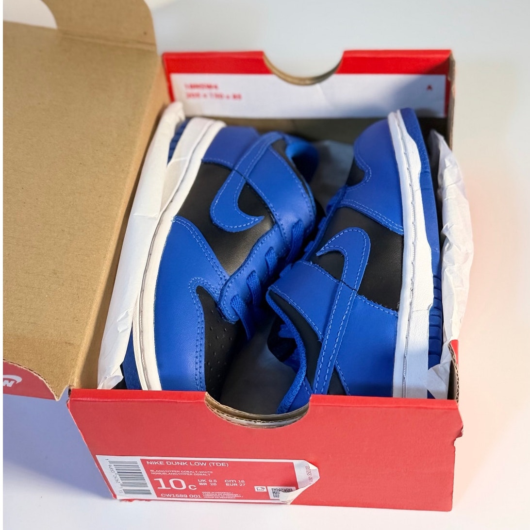 Nike Dunk Low GS Royal Blue Black Sneakers Kids Athletic Shoes