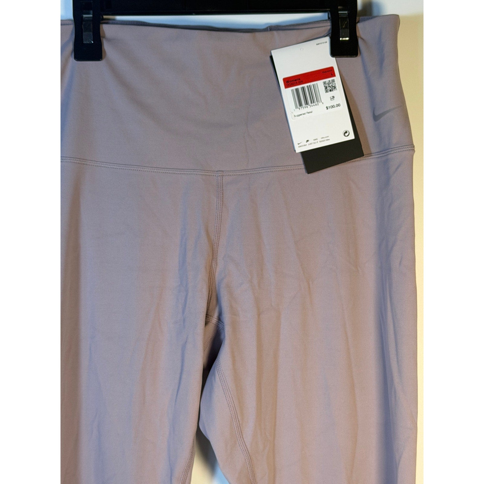 Nike Go High Rise Full Length Leggings Women's Large Taupe Training NWT