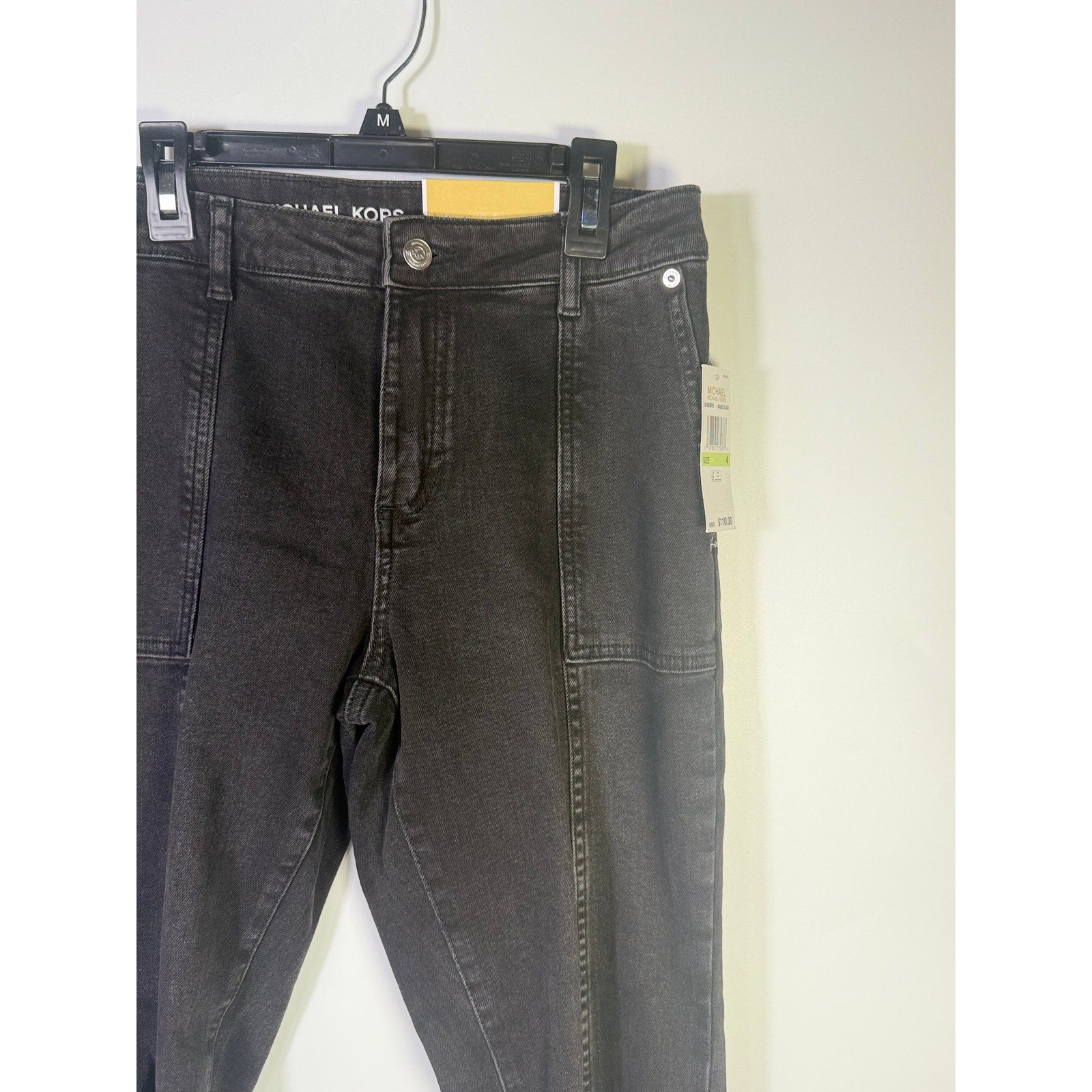 MICHAEL Michael Kors Women’s Selma Cropped Flare Jeans Washed Black Size 4