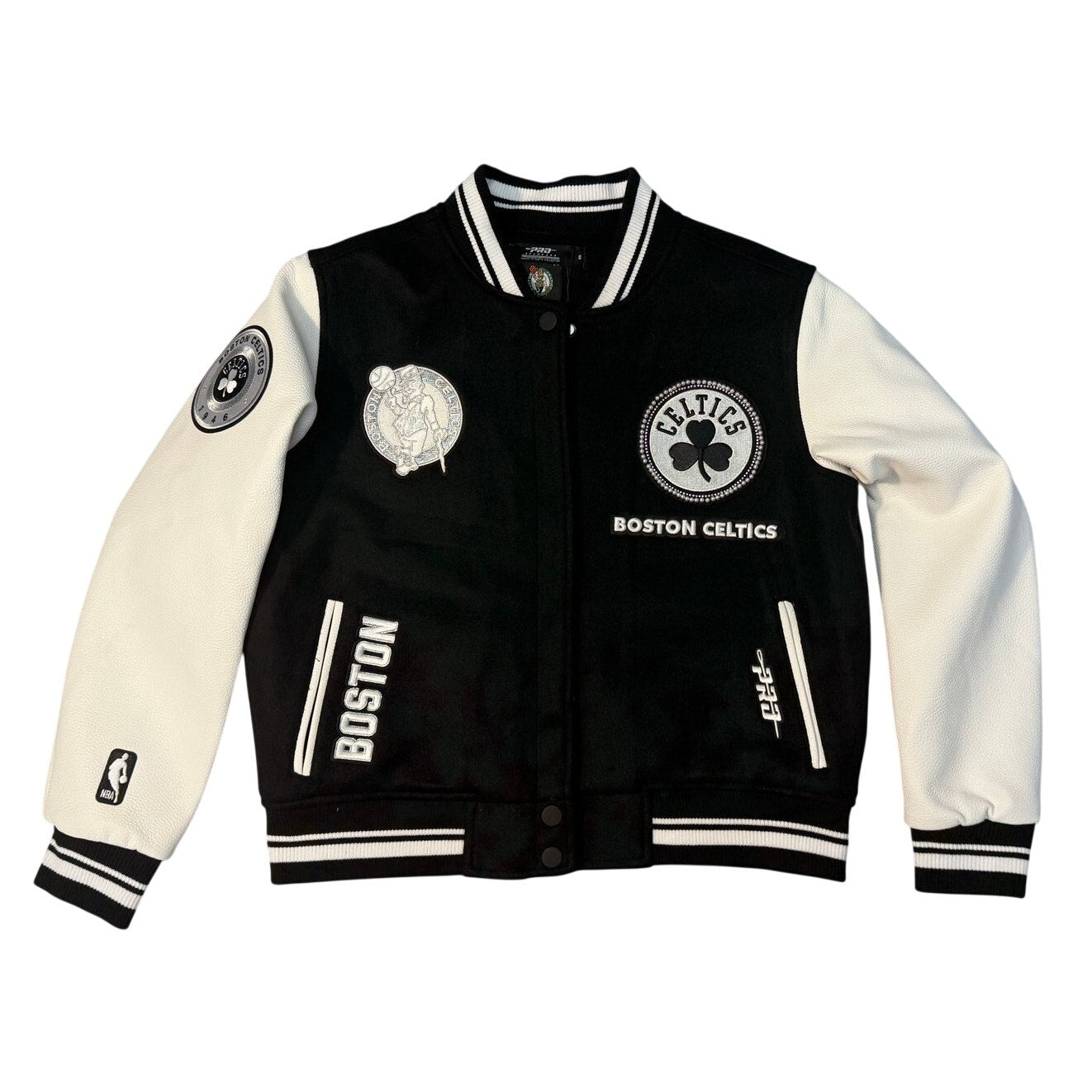Pro Standard Boston Celtics Varsity Jacket – Luxury Athletic Collection – Size S