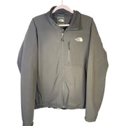 The North Face Men’s Large Black Softshell Full-Zip Fleece-Lined Jacket - front view