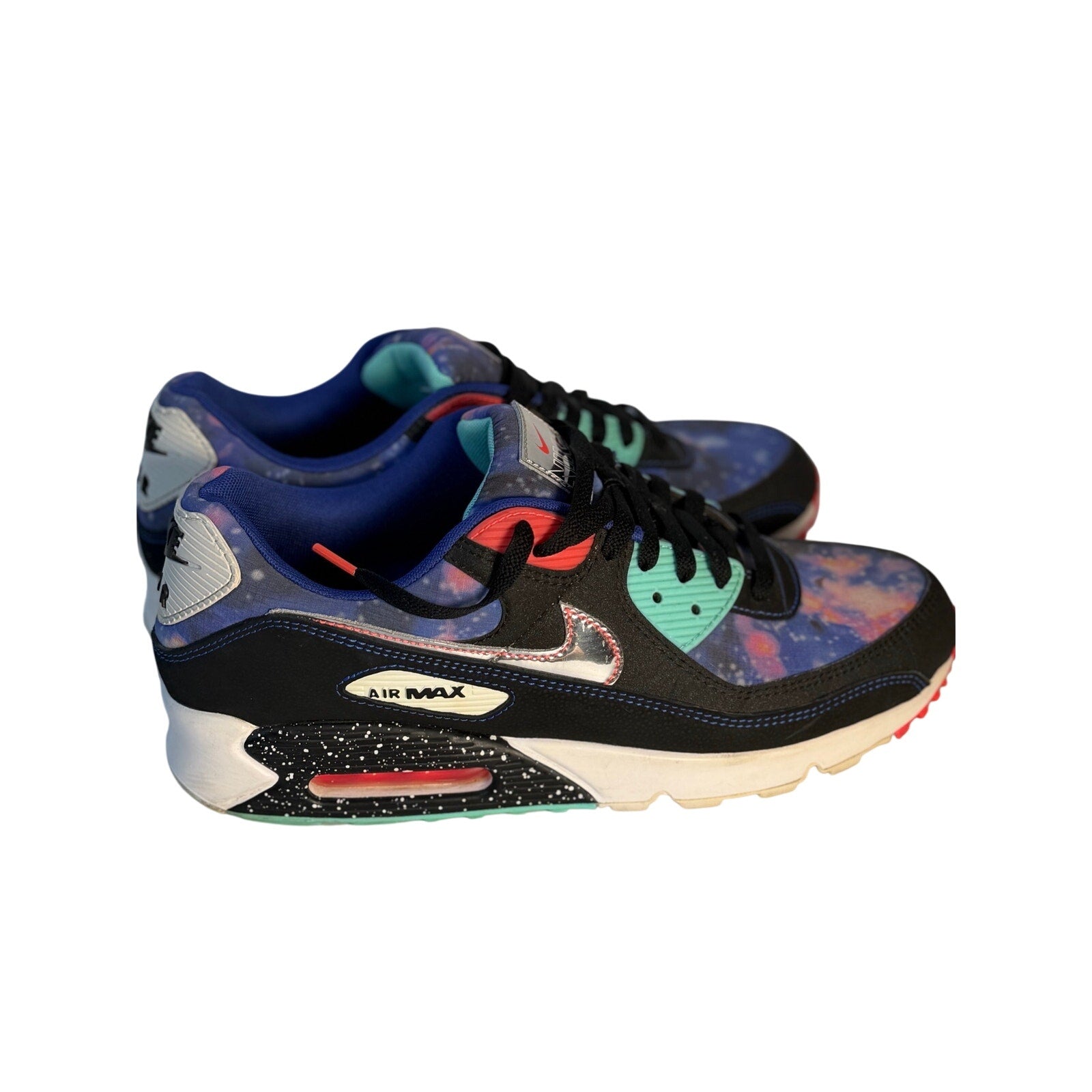 Nike Air Max 90 QS Galaxy Space Theme Sneakers Men's US 11.5