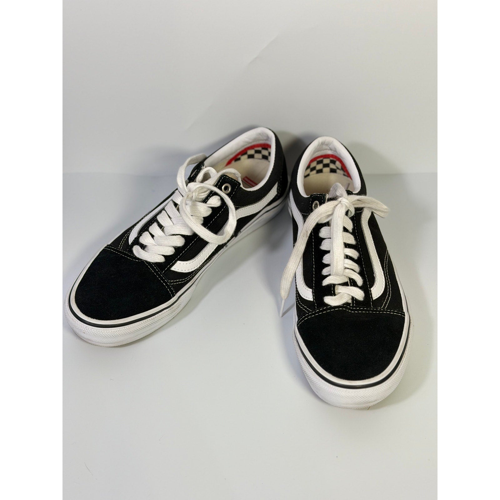 Vans Old Skool Black White Low Top Skate Sneakers Unisex Lace Up Casual