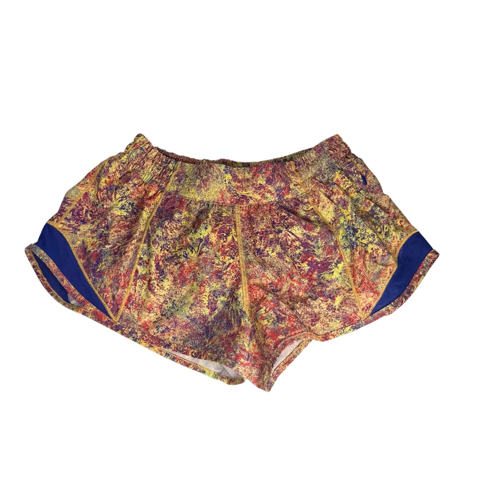 Lululemon Women’s Printed Running Shorts Multicolor Navy Size 6