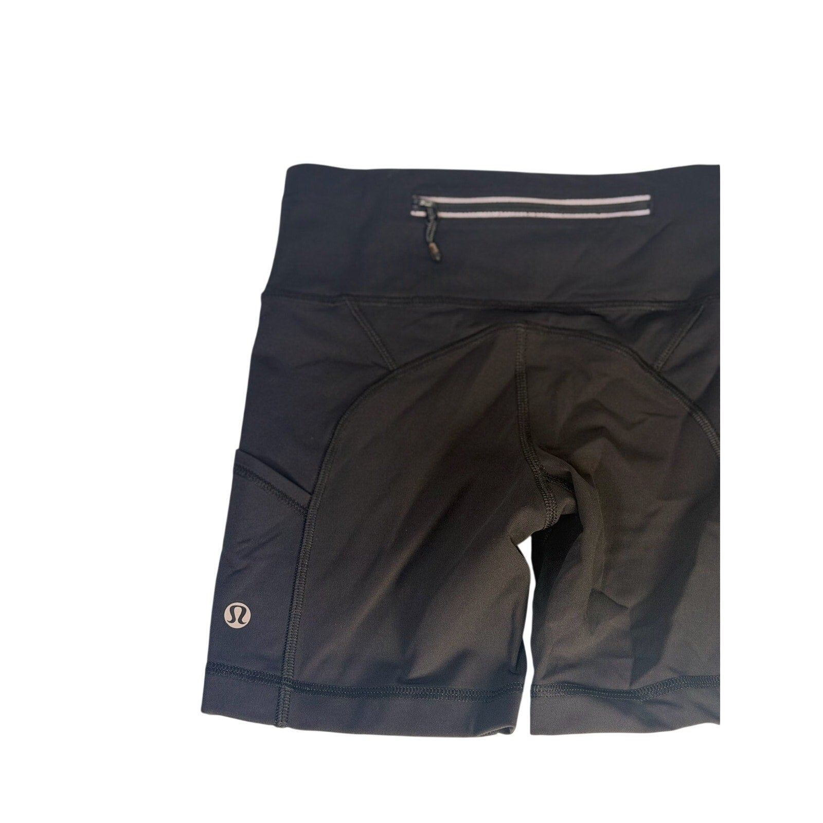 Lululemon Women’s High-Rise Biker Shorts Black Pockets Size 2